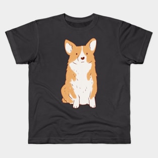 corgi illustration Kids T-Shirt